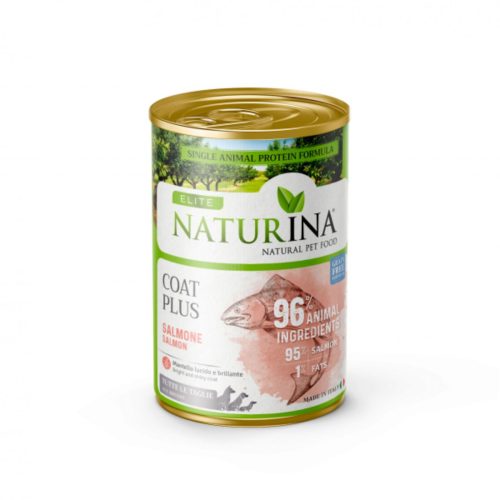Naturina Coat Plus z lososom 400g