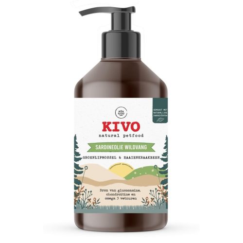 KIVO sardinino olje z zelenoustno školjko in  hrustancem morskega psa 500ml