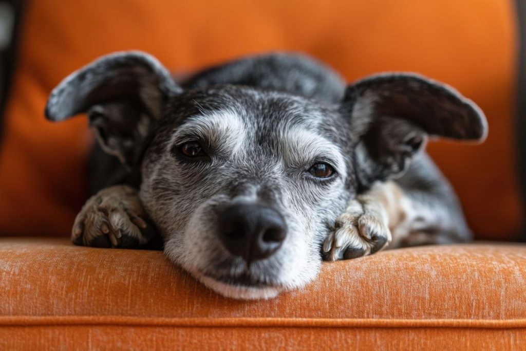 Siv pes v poznem življenjskem obdobju