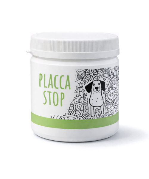 Chef a 4 zampe PLACCA STOP  - zaviralec zobnih oblog za pse v prahu 100g